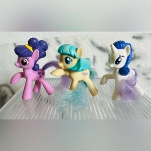 2016 MLP Rarity/Sweetie Belle/ Miss Coco Pommel G4 3” McDonalds Happy Meal Toys